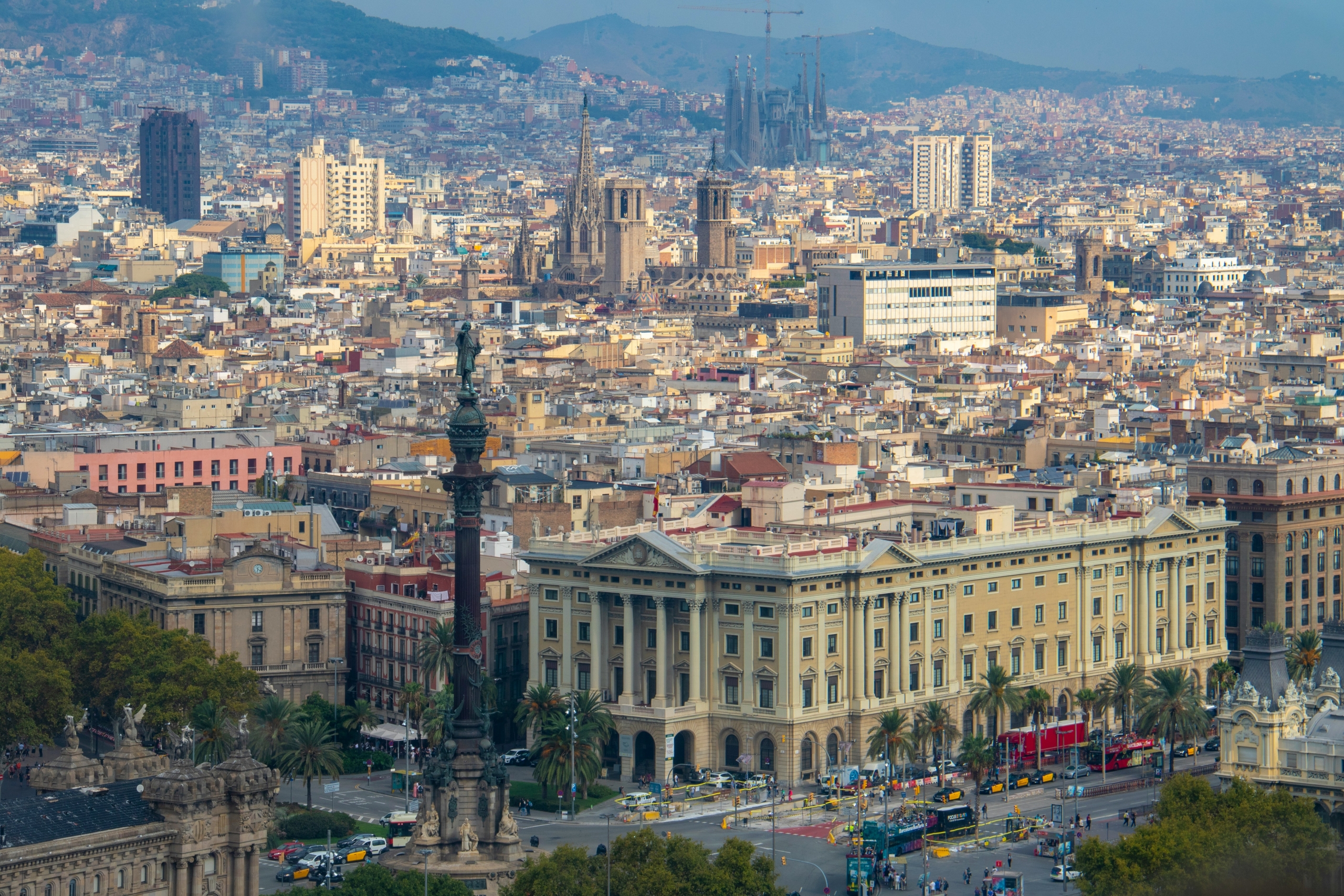 Vista panorámica de Barcelona 